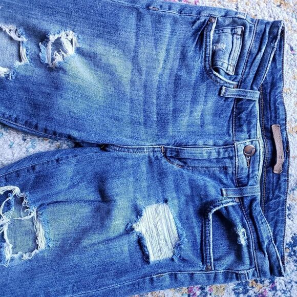 JOE'S Boyfriend Slim Crop Ripped Distressed Jeans in Kency Size 24 - Picture 4 of 15